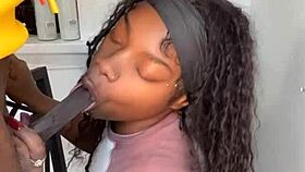 11 inch cock guy gets blowjob from evil eater keisha minaj cumshot