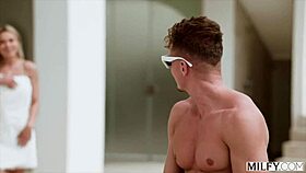 Milfy Blonde Shalina Devine Seduces Hubby's Friend