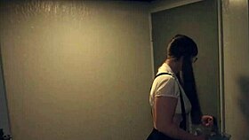 Thick horny slut fucks monster who shows up at her door for halloween