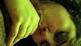 Dirty slut sucks cock and licks ass like a whore!