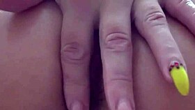 Milf caresses anal and pisses inside