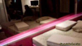 Playing fights with best friend ends in hard doggystyle for cash.