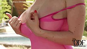 hot british girls jumping in see-through tights