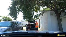 Roadside - thick blonde milf fucked by roadside assistance