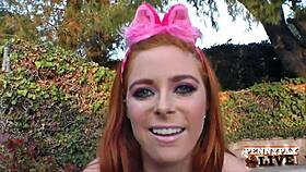 Penny Sucks Alex Legends Fat Cock in POV by Pool