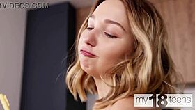 Busty Girl Mila Intensely Fingers Wet Pussy