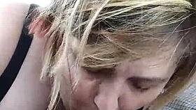 Bbw Liz gives roadside blowjob again 😘