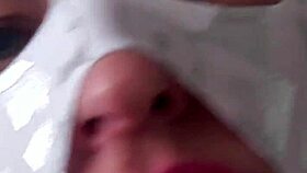 my sex doll vilja in a skin-tight zentai suit gagging on my cock 😈