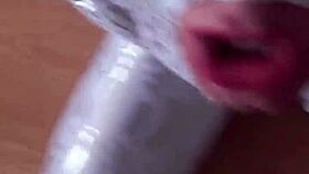 my sex doll vilja in a skin-tight zentai suit gagging on my cock 😈