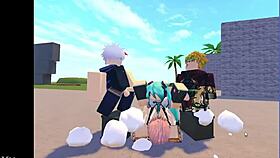 Roblox Miku Banging In Group Gangbang 😈