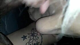 white slut sucks my dick with eager blowjob passion