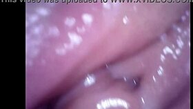 Milf caresses anal and pisses inside