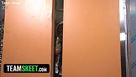 trapped in elevator with horny guy