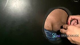 Karen Kiss In Glory Hole Action
