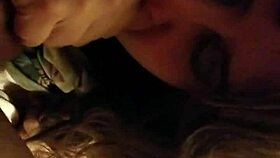 Dirty slut sucks cock and licks ass like a whore!