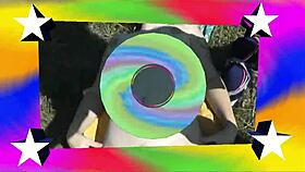 on this wild beach, does the naked blonde notice the pervert jerking off?