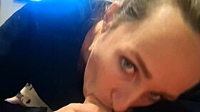 swallowing cum after delicious blowjob