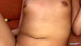 I-I fuck the petite maid with deep creampie