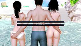 Exploring the harem hotel in this game adventure