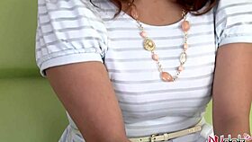 Naughty Japanese Girl Mirei Oomori Rubs Her Hairy Pussy Uncensored!