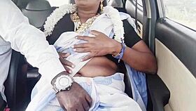 Dirty beautiful indian cute desi car romance with telugu dirty talks