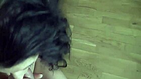 busty brunette jocelyne z fucks for cash 😏 shaved pussy outdoor