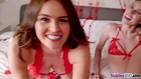 anya olsen and krissy lynn have valentines day fun in milf porn series