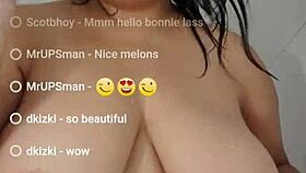 Live shower show with big boobs