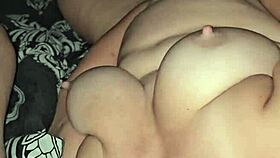 Milf sucks hard cock intensely.