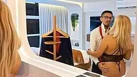 Did the treacherous wife call the neighbor for a slutty blowjob?