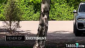 Petite Alyssa's Bubble Butt Stretched by Big Cock Outdoors