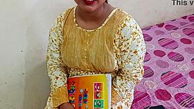 Desi teen girl fucks in doggy style during coaching time with clear hindi audio 😏