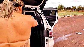 i got caught with car and received anal surprise outdoors