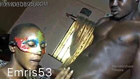 full of lust in this amateur ebony submissive homemade scene