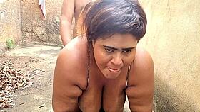 Latina BBW Fucked Outdoors Watched