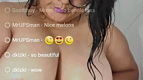 Live shower show with big boobs