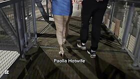 Married Hotwife Fucks Nonstop On Highway Catwalk!