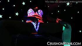 Crush Girls - Romi Stuffing Her Shaved Pussy With Toys