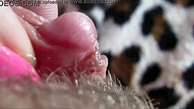 i watched as the huge clitoris had an intense orgasm in closeup