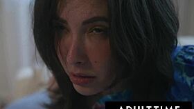 Oh no, pregnant Casey Calvert's water breaks while catching her boyfriend fucking Leana Lovings!