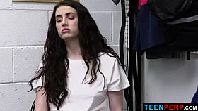 aria carson attempts to steal a brand new bikini - teen 18+perp