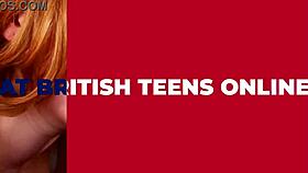 Hot british teen 18+ gives an epic blowjob