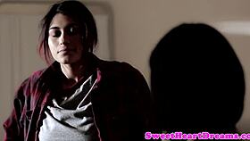 Amazing young lezzies straponfucking, fingering, muff diving, and licking each other's pussies