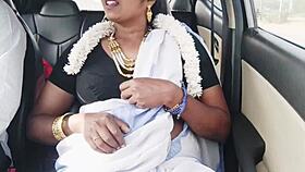 Dirty beautiful indian cute desi car romance with telugu dirty talks
