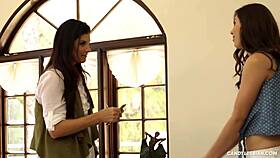 Milf Lesbian Seduces Her Teen Friend