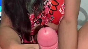 novinha wears pink to match wellington prado's monster cock, jerks him off