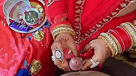 Beautiful Indian babe celebrates Karwa Chauth with friends