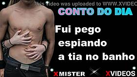 Caught spying on a steamy bath scene