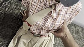 Does He Twist Her Little Titties Hard After School Fuck?