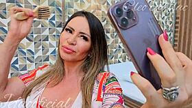 Cleo Cadillac Fucks Funkeiro's Thick Dick In The Hair!